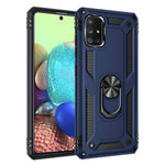 360° drejelig ring-kickstand-rustning PC+TPU kombinationscover til Samsung Galaxy A71 5G SM-A716