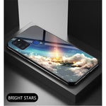 Stjernehimmel Hærdet Glas + PC + TPU Kombinationscover til Samsung Galaxy A21s