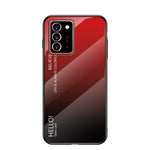 Snyggt skal i härdat glas i tonad färg + PC + TPU till Samsung Galaxy Note20 Ultra/Note20 Ultra 5G – blå/svart