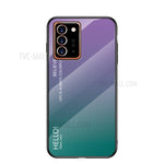Snyggt skal i härdat glas i tonad färg + PC + TPU till Samsung Galaxy Note20 Ultra/Note20 Ultra 5G – blå/svart