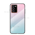 Snyggt skal i härdat glas i tonad färg + PC + TPU till Samsung Galaxy Note20 Ultra/Note20 Ultra 5G – blå/svart