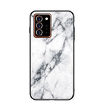 Marmor Tekstur Hærdet Glas + PC + TPU Hybrid Cover til Samsung Galaxy Note20 Ultra/Note20 Ultra 5G