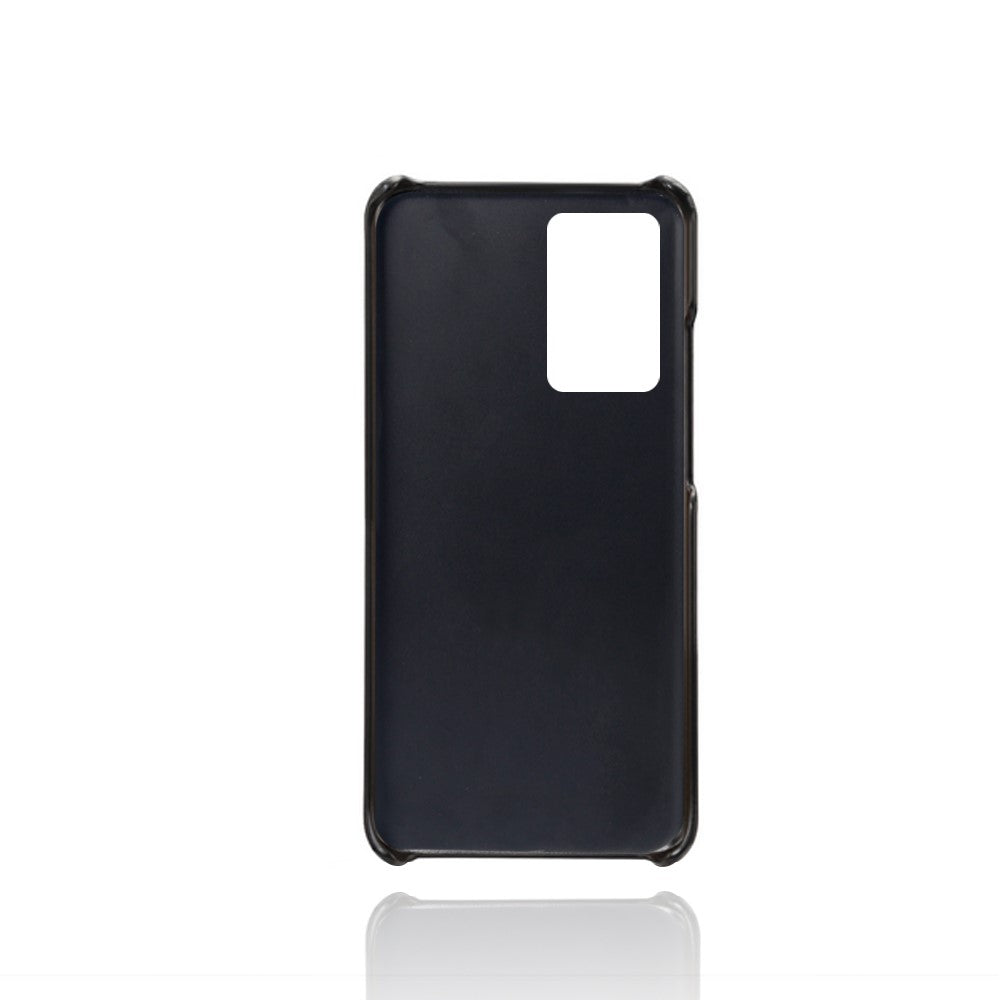 Hard Cover Double Card Slots PU Leather Coated Plastic Phone Case for Samsung Galaxy Note20 / Note20 5G