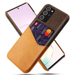 Hybrid-bagcover i stof + PU-læder + PC med kortlomme til Samsung Galaxy Note20 / Note20 5G