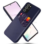Tyg + PU-läder + PC hybridbaksida med kortplats för Samsung Galaxy Note20 / Note20 5G
