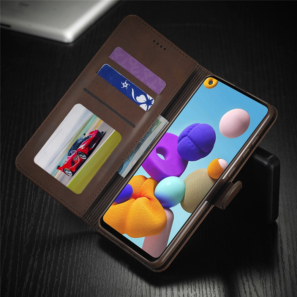 LC.IMEEKE Pung Stander Lædercover til Samsung Galaxy A21s