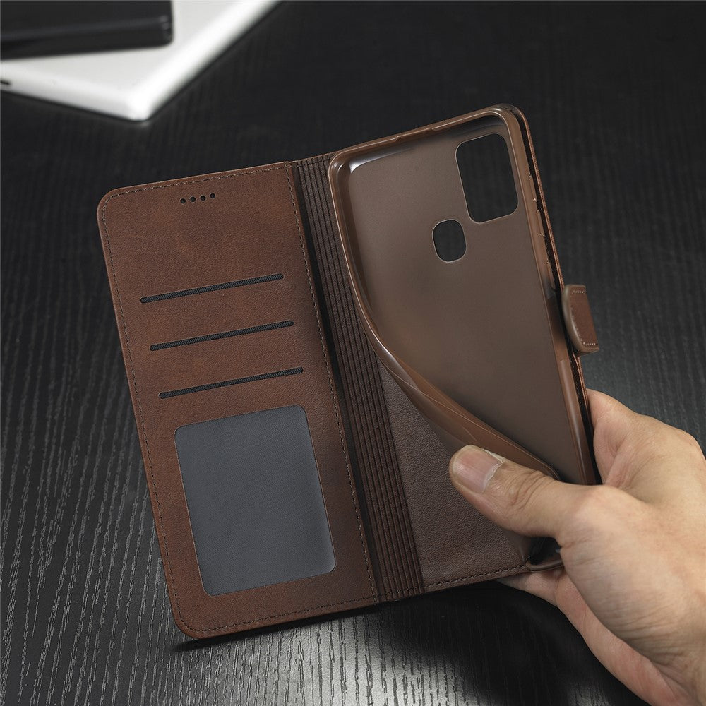 LC.IMEEKE Pung Stander Lædercover til Samsung Galaxy A21s