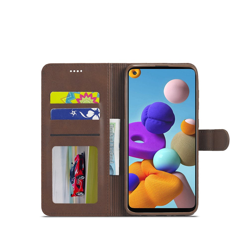 LC.IMEEKE Pung Stander Lædercover til Samsung Galaxy A21s