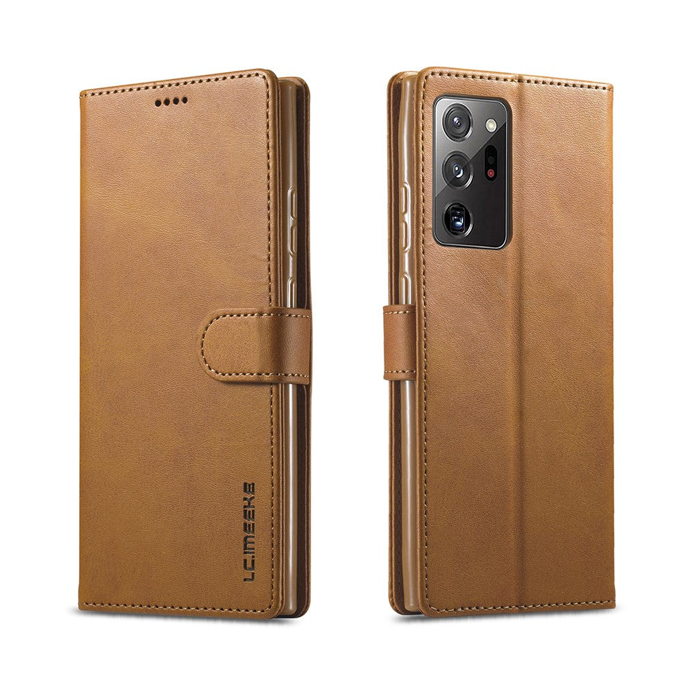 LC.IMEEKE Leather Wallet Stand Cover Phone Case for Samsung Galaxy Note20 Ultra/20 Ultra 5G