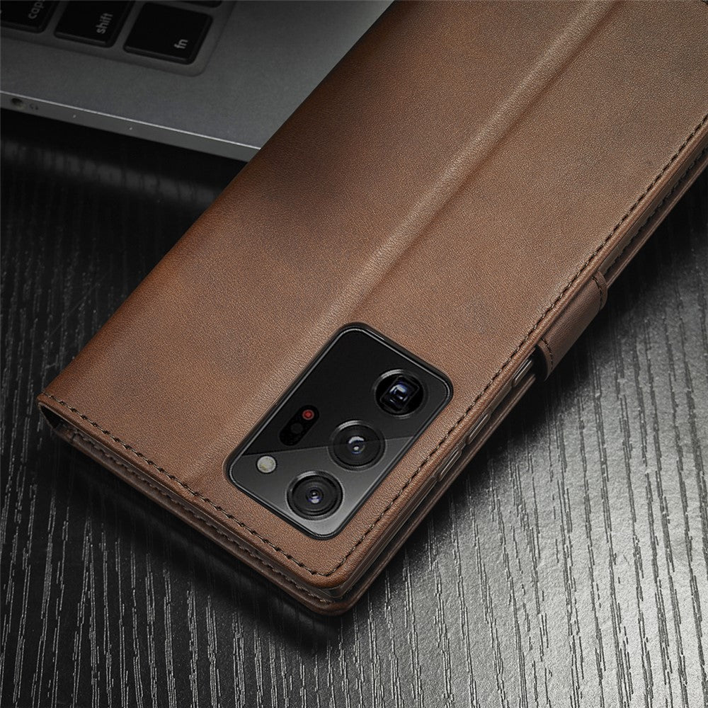 LC.IMEEKE Leather Wallet Stand Cover Cell Phone Case for Samsung Galaxy Note20/Note20 5G