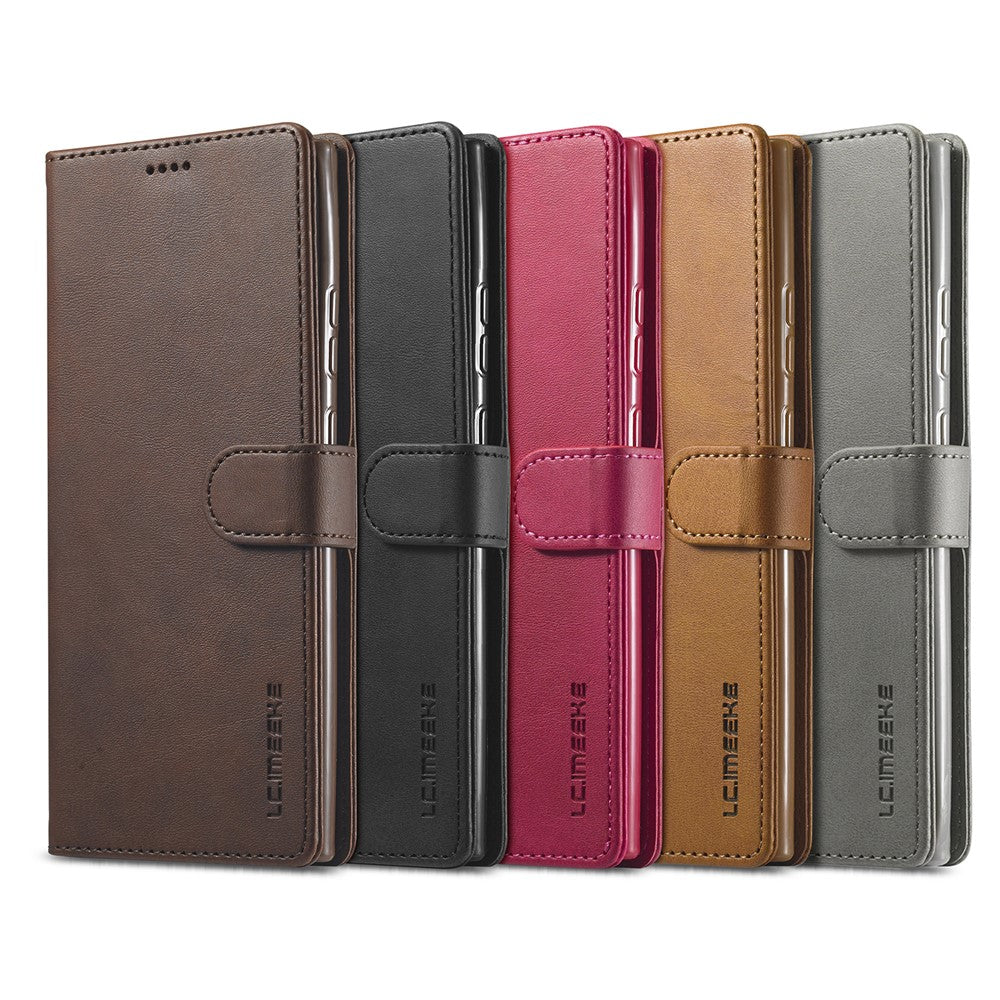 LC.IMEEKE Leather Wallet Stand Cover Cell Phone Case for Samsung Galaxy Note20/Note20 5G