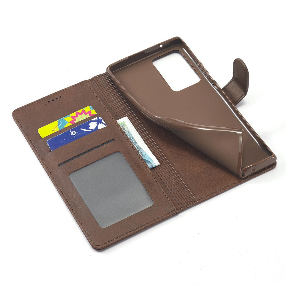 LC.IMEEKE Leather Wallet Stand Cover Cell Phone Case for Samsung Galaxy Note20/Note20 5G