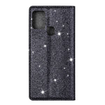 Flash Powder Stand Læder Kortholder Etui til Samsung Galaxy A21s