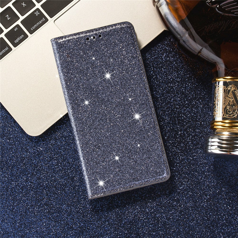 Flash Powder Stand Læder Kortholder Etui til Samsung Galaxy A21s