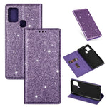 Flash Powder Stand Læder Kortholder Etui til Samsung Galaxy A21s