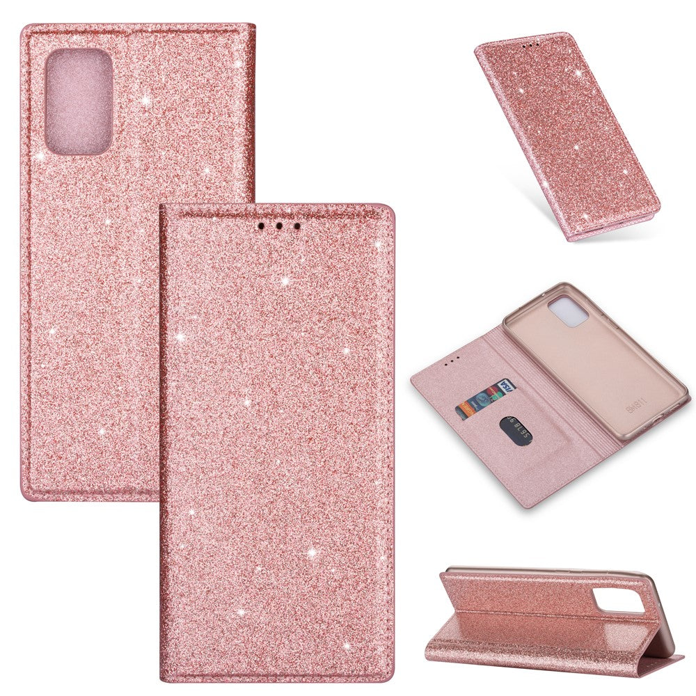 Flash Powder Leather Shell for Samsung Galaxy A31