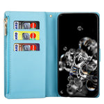 Glittery Starry Style Laser Carving Leather Cover for Samsung Galaxy A21s