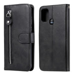 Zipper Pocket Leather Wallet Stand Case for Samsung Galaxy M31