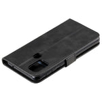 Zipper Pocket Leather Wallet Stand Case for Samsung Galaxy M31