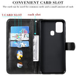Zipper Pocket Leather Wallet Stand Case for Samsung Galaxy M31