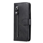 Zipper Pocket Leather Wallet Stand Case for Samsung Galaxy M31
