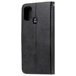 Zipper Pocket Leather Wallet Stand Case for Samsung Galaxy M31