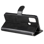 Zipper Pocket Leather Wallet Stand Case for Samsung Galaxy M31
