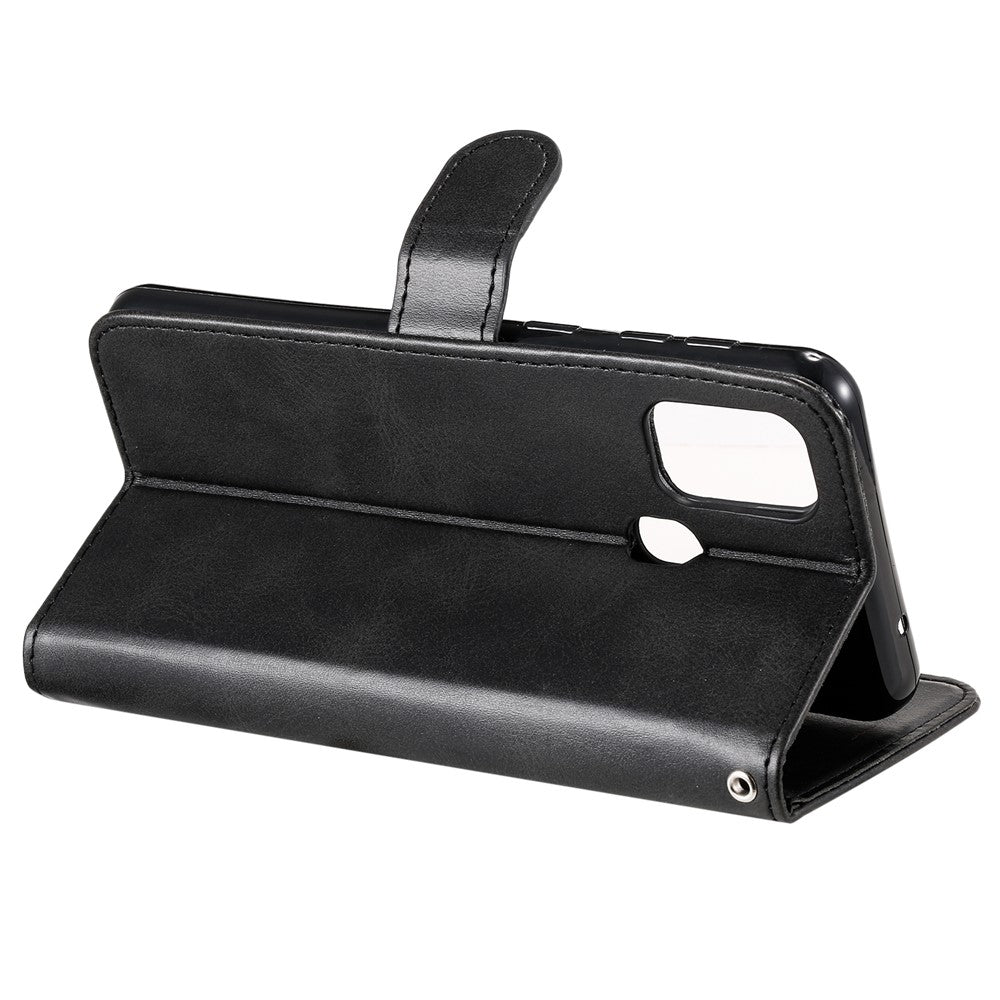 Zipper Pocket Leather Wallet Stand Case for Samsung Galaxy M31