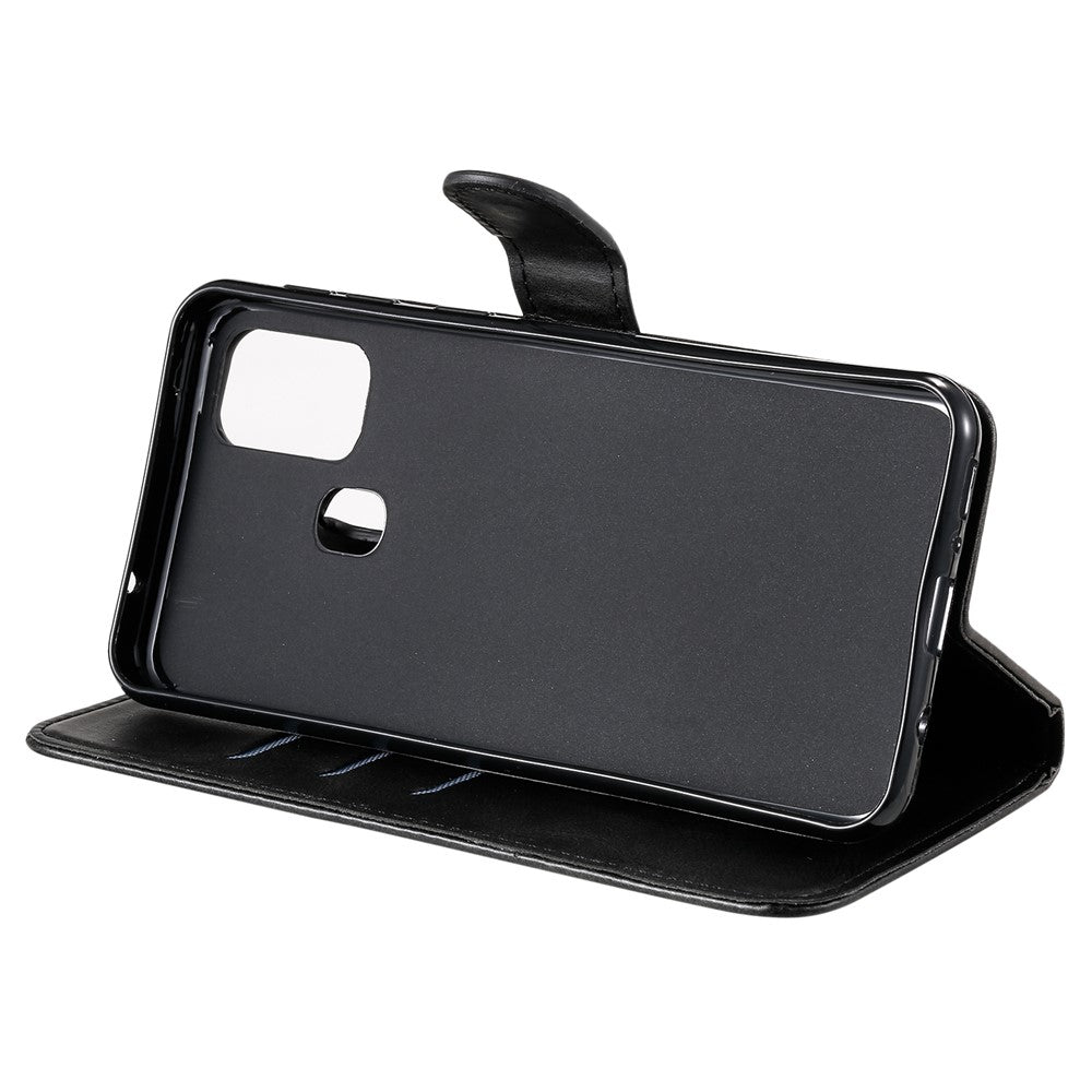 Zipper Pocket Leather Wallet Stand Case for Samsung Galaxy M31