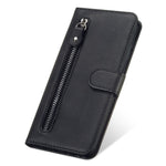 Zipper Pocket Leather Wallet Stand Case for Samsung Galaxy M31