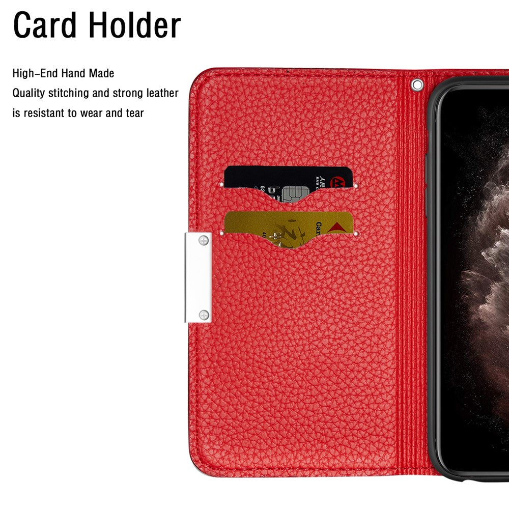 Retro Case Litchi Skin Leather Stand Cover with Card Slots for Samsung Galaxy S20 Plus/S20 Plus 5G