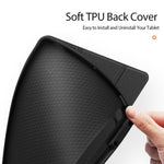 DUX DUCIS DOMO Series Tri-fold Stand Læder Smart Etui med Penholder og Penstander Hul til Samsung Galaxy Tab S7+ / S7 FE / S8+