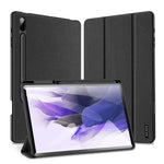 DUX DUCIS DOMO Series Tri-fold Stand Læder Smart Etui med Penholder og Penstander Hul til Samsung Galaxy Tab S7+ / S7 FE / S8+