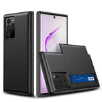 Slide Card Slot PC + TPU Hybrid Cover for Samsung Galaxy Note20 Ultra/Ultra 5G