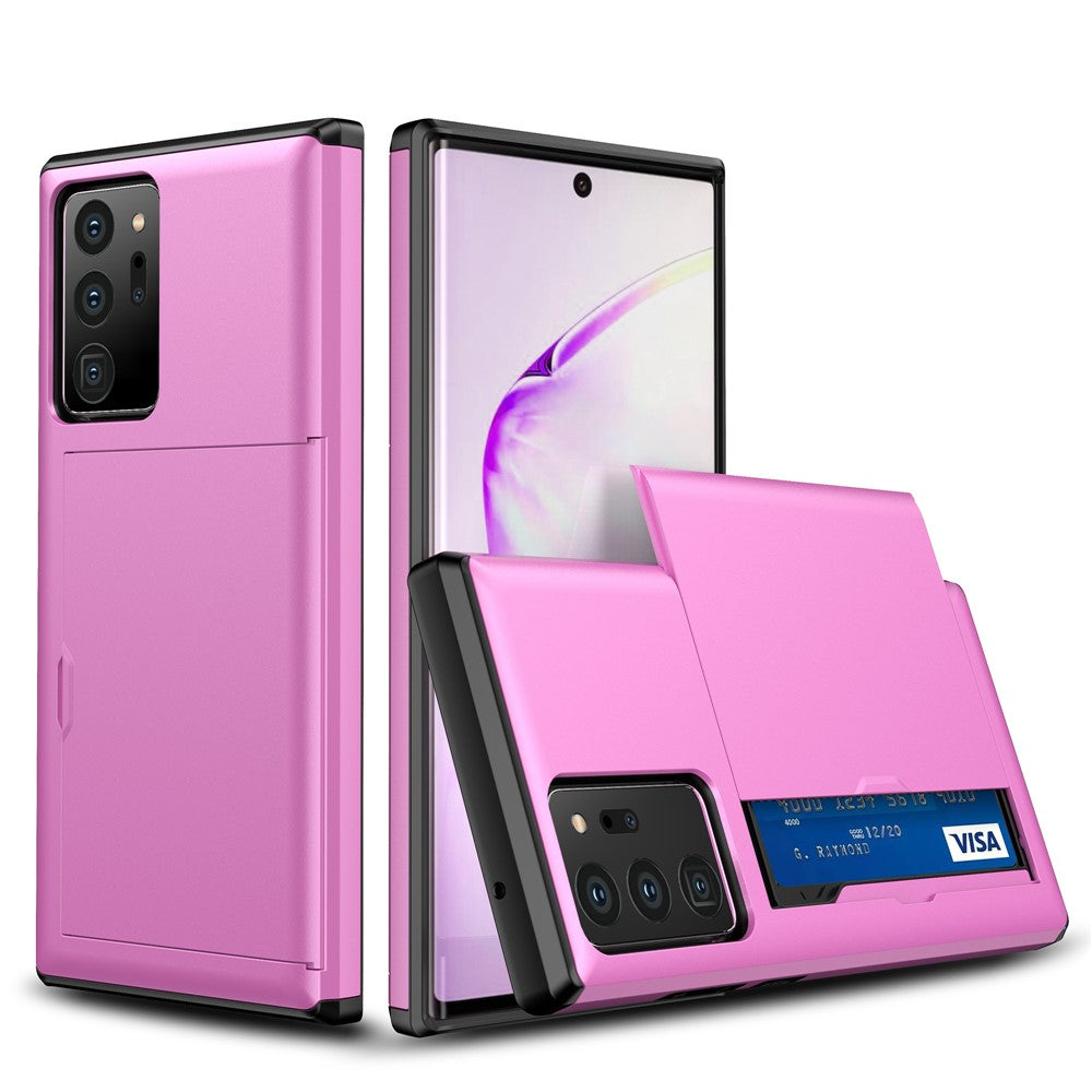 Skjutkortsfack PC + TPU Hybridskal för Samsung Galaxy Note20 Ultra/Ultra 5G