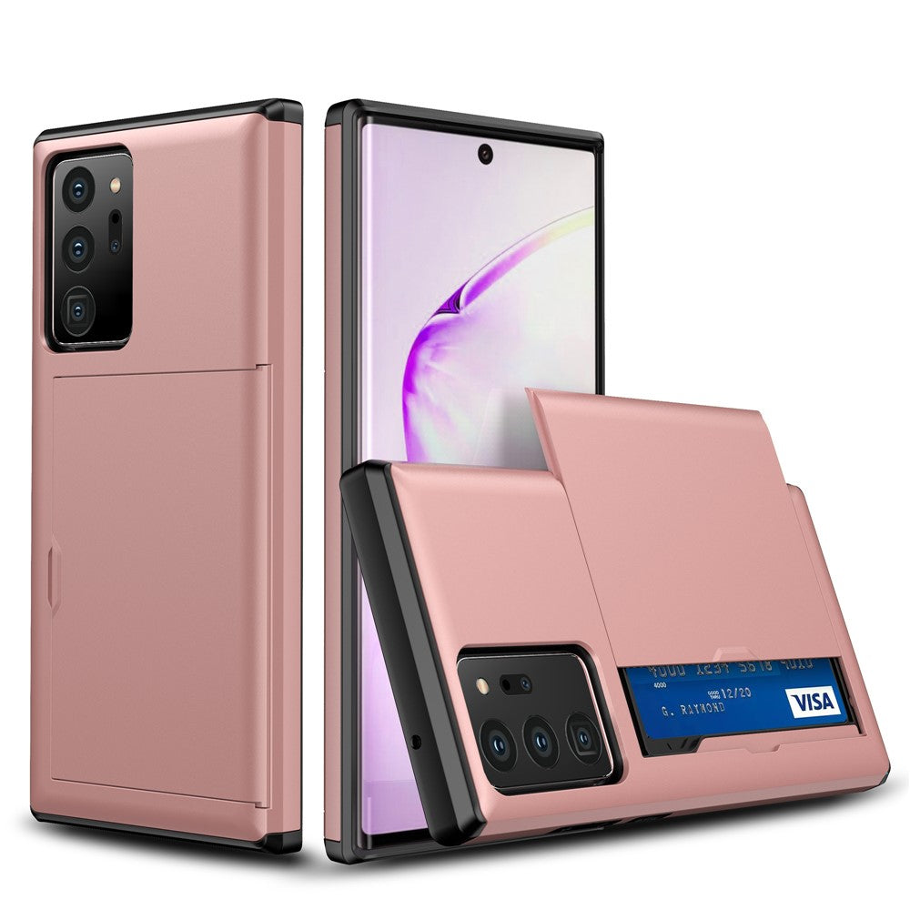 Skjutkortsfack PC + TPU Hybridskal för Samsung Galaxy Note20 Ultra/Ultra 5G