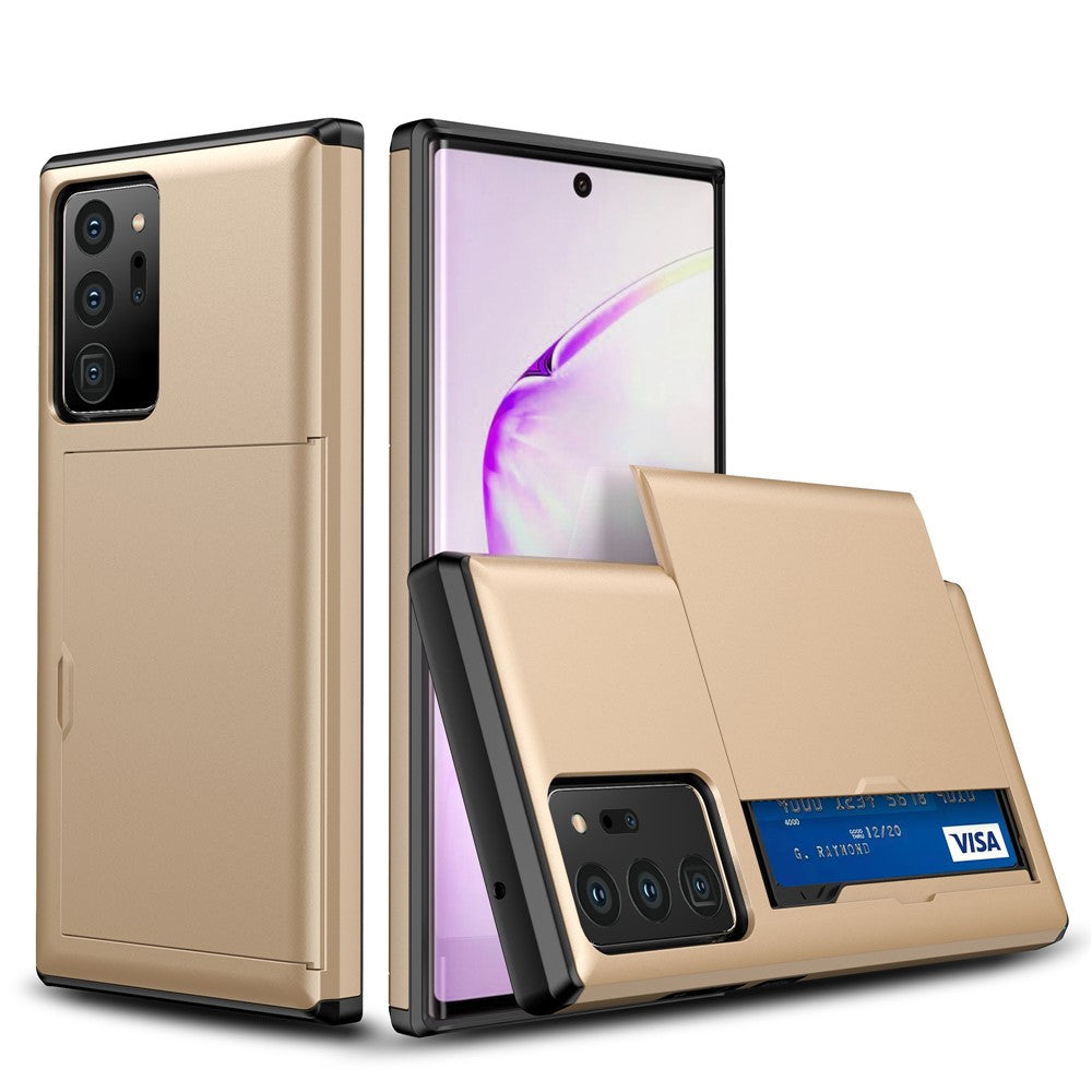 Skjutkortsfack PC + TPU Hybridskal för Samsung Galaxy Note20 Ultra/Ultra 5G