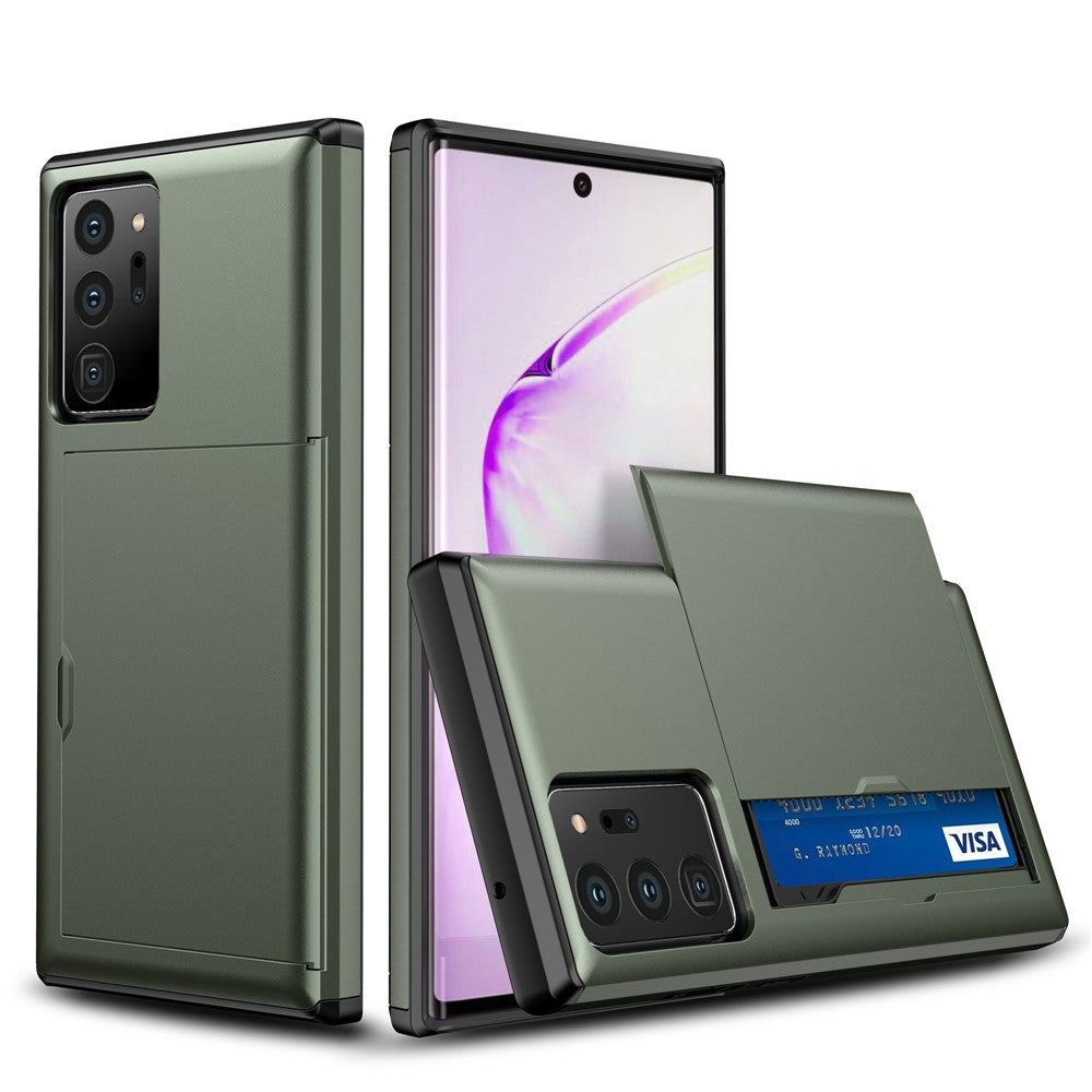 Skjutkortsfack PC + TPU Hybridskal för Samsung Galaxy Note20 Ultra/Ultra 5G
