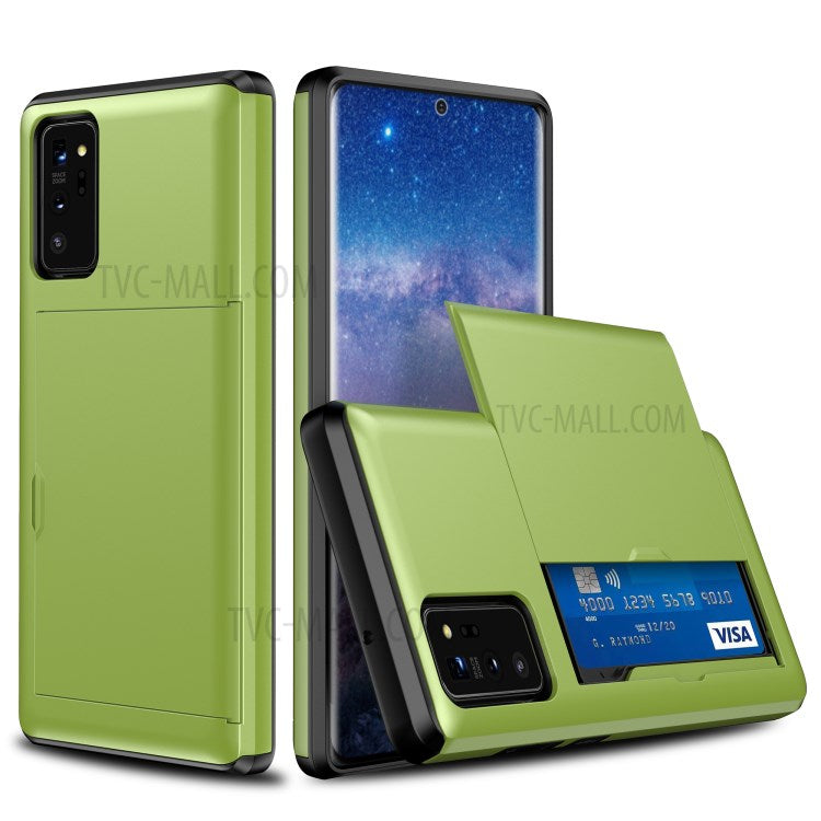 Skjutkortsfack PC + TPU Kombinationsmobilskal för Samsung Galaxy Note20/Note20 5G