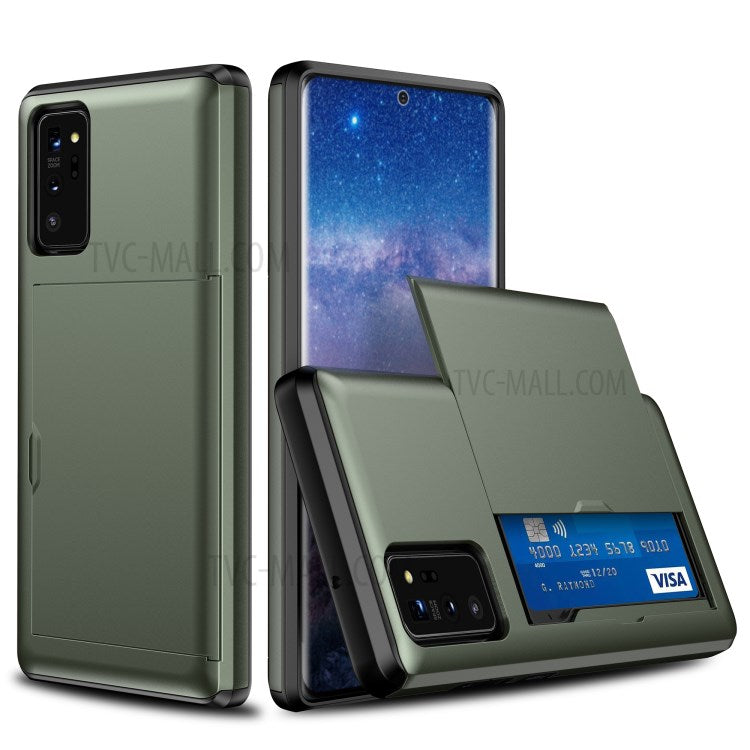 Skjutkortsfack PC + TPU Kombinationsmobilskal för Samsung Galaxy Note20/Note20 5G