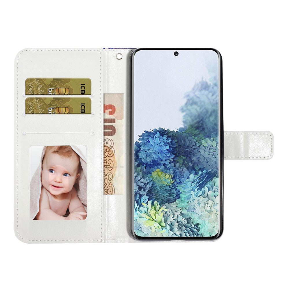 Pattern Printing Light Spot Decor Leather Case Stand Wallet Phone Cover for Samsung Galaxy A51 SM-A515