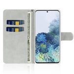 Pungcover i læder med glimmerpulver og stativ til Samsung Galaxy A51 SM-A515