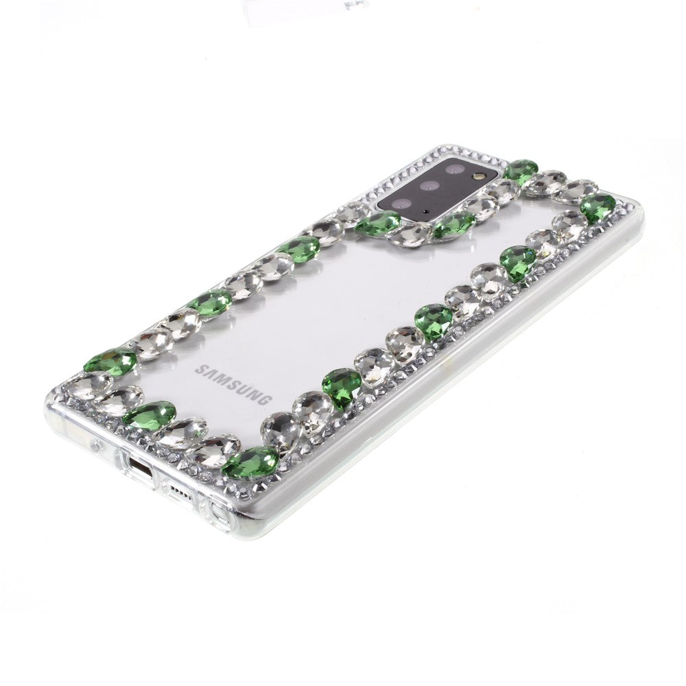 TPU Cover med Krystal Rhinstensdekoration til Samsung Galaxy Note20/Note20 5G