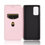 Carbon Fiber Selvabsorberende Læder Telefoncover til Samsung Galaxy Note20/Note20 5G