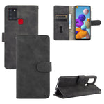 Skin-touch Wallet Stand Leather Flip Cover Case for Samsung Galaxy A21s
