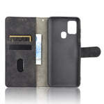 Skin-touch Wallet Stand Leather Flip Cover Case for Samsung Galaxy A21s