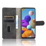 Skin-touch Wallet Stand Leather Flip Cover Case for Samsung Galaxy A21s