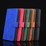 Skin-touch Wallet Stand Leather Flip Cover Case for Samsung Galaxy A21s