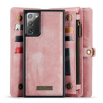 CASEME 008-serien multifunktionellt 2-i-1-fodral i PU-läder med dragkedja för Samsung Galaxy Note20 / Note20 5G
