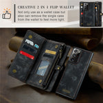 CASEME 008-serien multifunktionellt 2-i-1-plånbok i PU-läder med dragkedja för Samsung Galaxy Note20 Ultra / Note20 Ultra